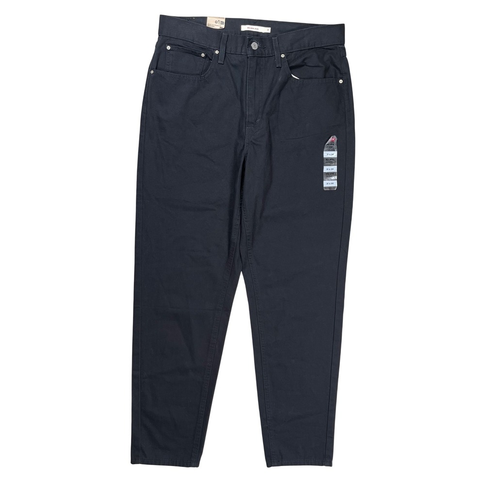New Levi's 80s Mom Jean Women 31 Black High Rise Tapered Leg Denim Pants NWT